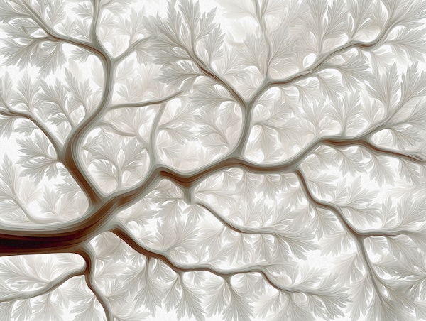 White Tree Branch Canopy