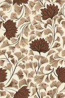 Dancing Blooms Cocoa Dusk papel pintado