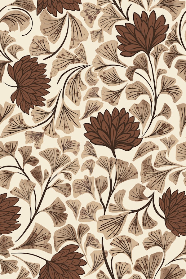 Dancing Blooms Cocoa Dusk