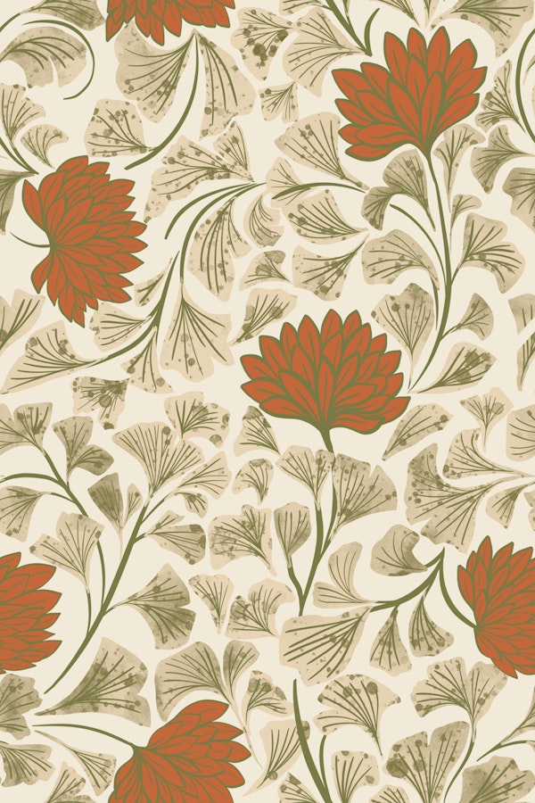 Dancing Blooms Amber Earth