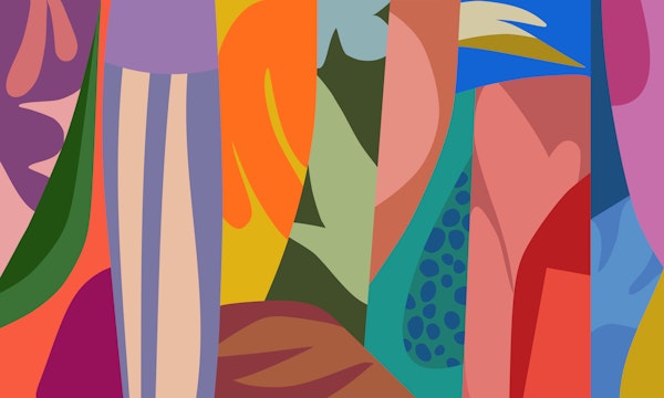 Mid Century Botanical Collage
