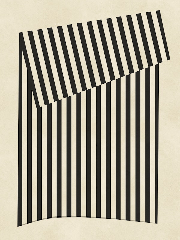 Bold Black White Optical Stripes