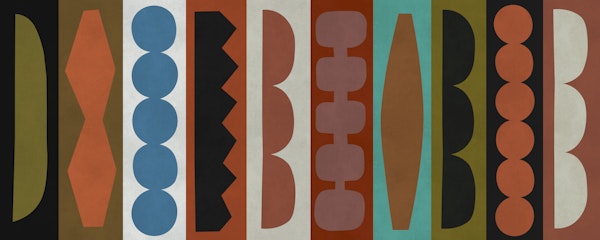Retro Color Block Columns