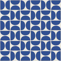 Cobalt Geo Half Circles carta da parati