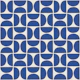 Cobalt Geo Half Circles