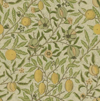 Fruit in Limelight - Arts and Crafts wallpaper