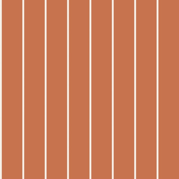 Minimal Vertical Stripe Terracotta