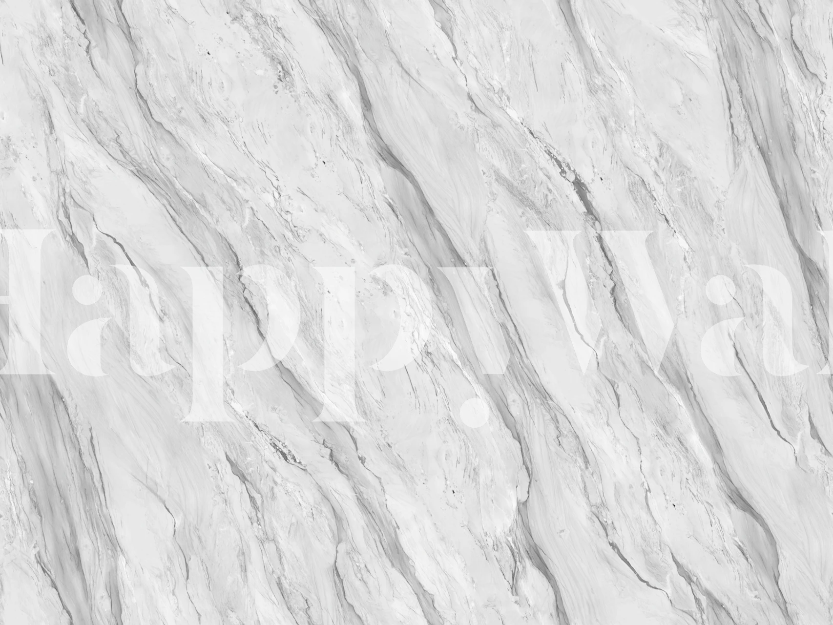 White marble wallpaper in a modern room