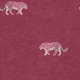 Minimalist Roaming Tigers - Burgundy