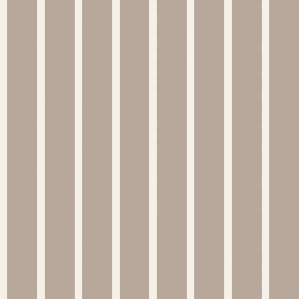 Taupe Ivory Vertical Stripes
