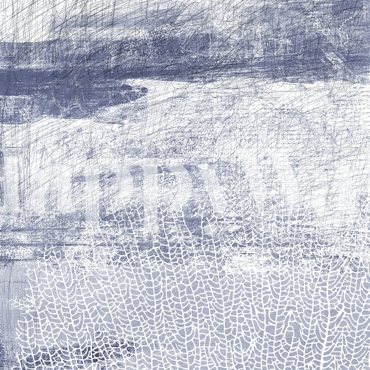 Blue coastal wash wallpaper in a room