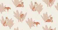 Wandering Tiger - Boho Burnt Orange papel pintado