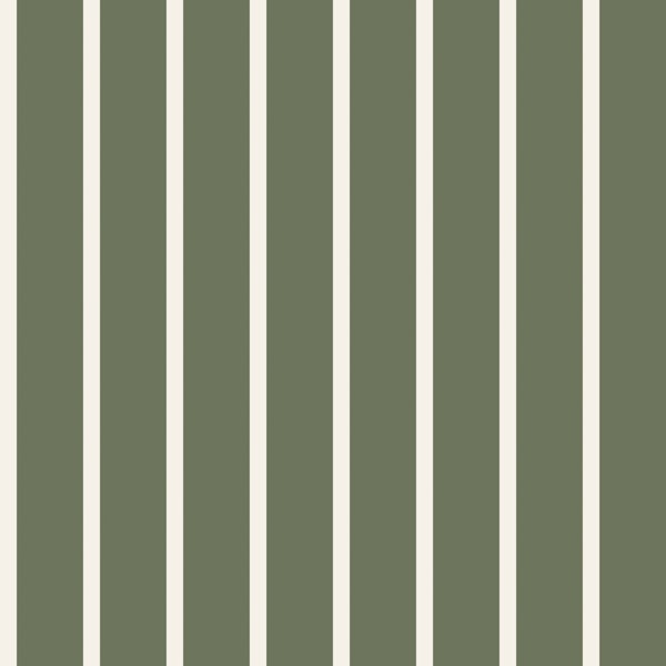Minimalist Deep Sage Stripe Wall