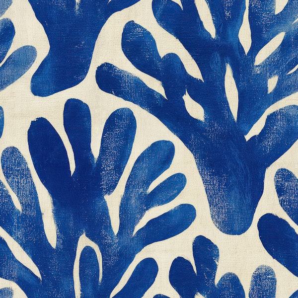 Indigo Botanical Silhouettes