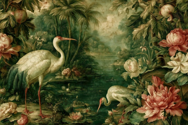 Tranquil Crane Pond