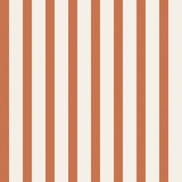 Scandi Stripe Terracotta Beige