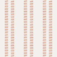Minimal Stripe Dashes Beige Rust papiers peint