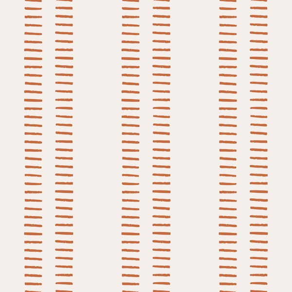Minimal Stripe Dashes Beige Rust