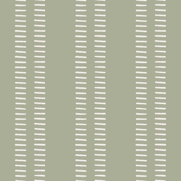 Minimal Stripe Dashes Sage