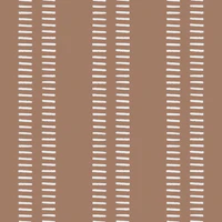 Minimal Stripe Dashes Boho Brown papiers peint
