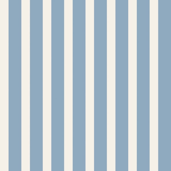 Classic Blue Stripe Wall