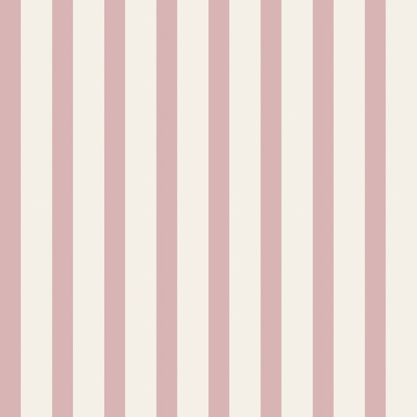Soft Rose Cream Striped Minimal