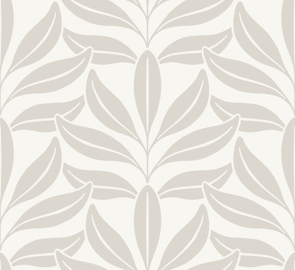 Modern Beach Leaves - Jungle - Warm Neutral 2