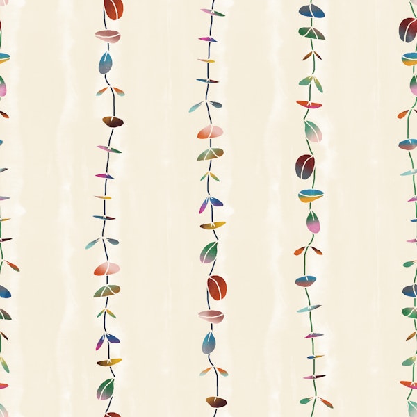 Ecru Falling Leaves