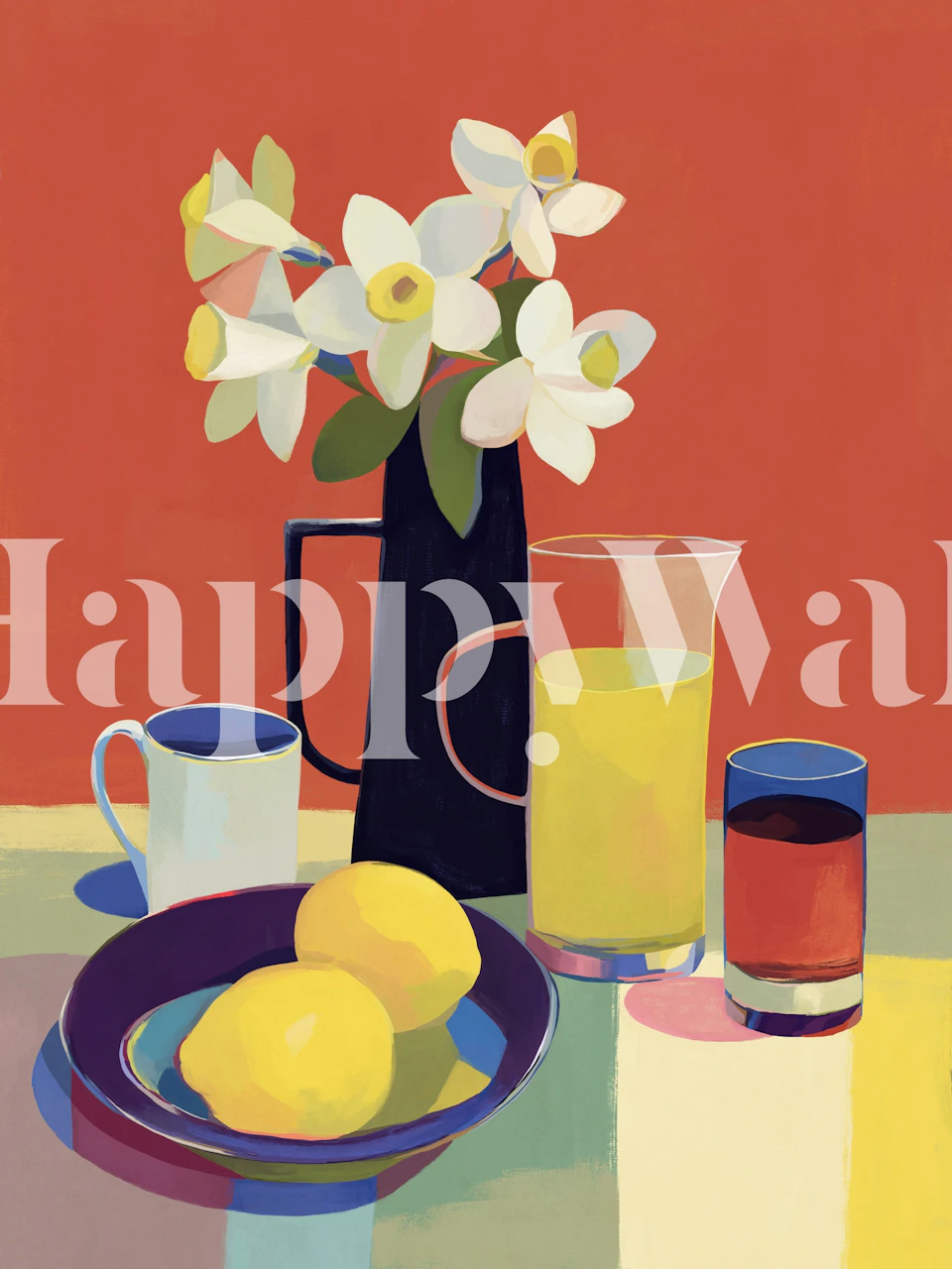 Daffodils and Lemons Still Life tapety