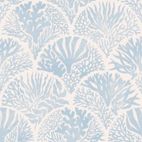 Coastal Block Print Deco - Powder - medium tapete