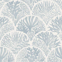 Coastal Block Print Deco - French - medium tapete