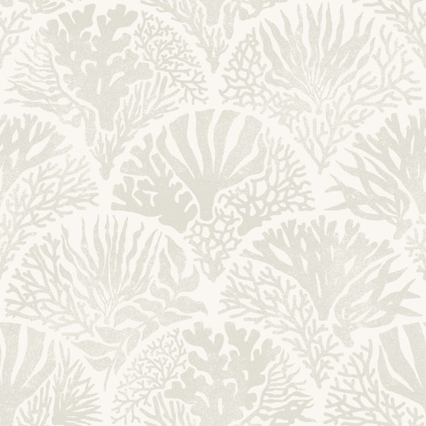 Coastal Block Print Deco - Taupe - medium