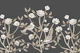 Chinoiserie birds and flowers - gray