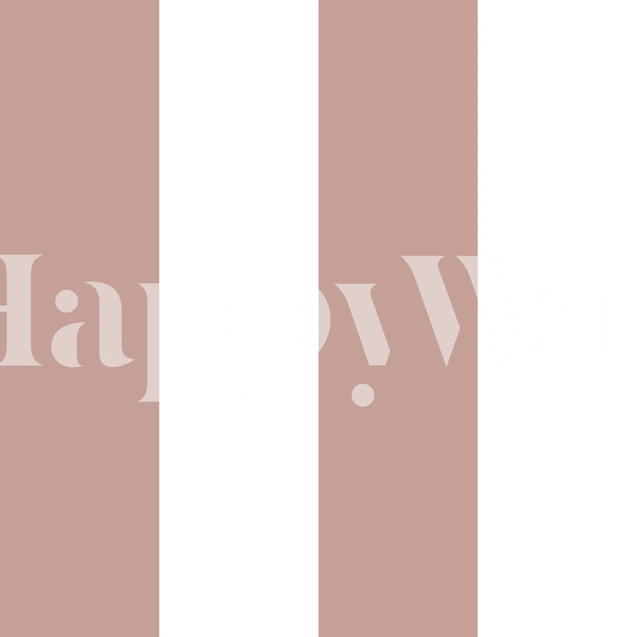 Reddish pink terracotta striped wallpaper in room