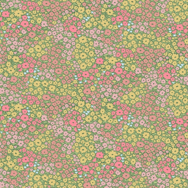 Retro Spring Wildflower Meadow