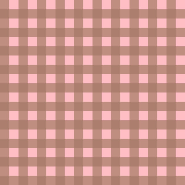 Mocha Brown and Pink Gingham Check Pattern