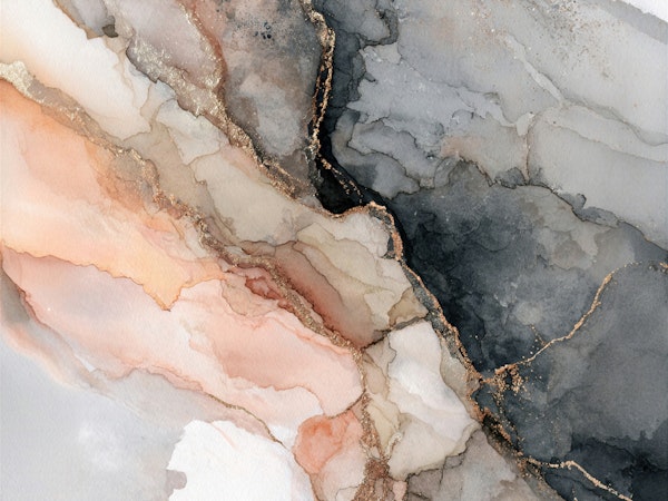 Blush Gray Marble Veins