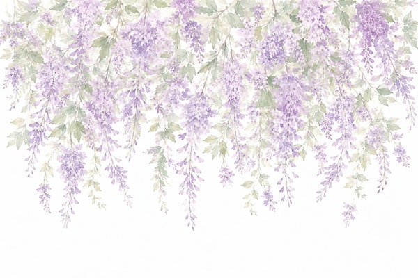 Purple Wisteria Hanging Vines