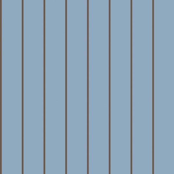 Dusty Blue Brown Stripes