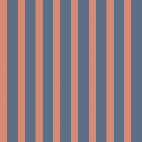Navy and Coral Vertical Stripes