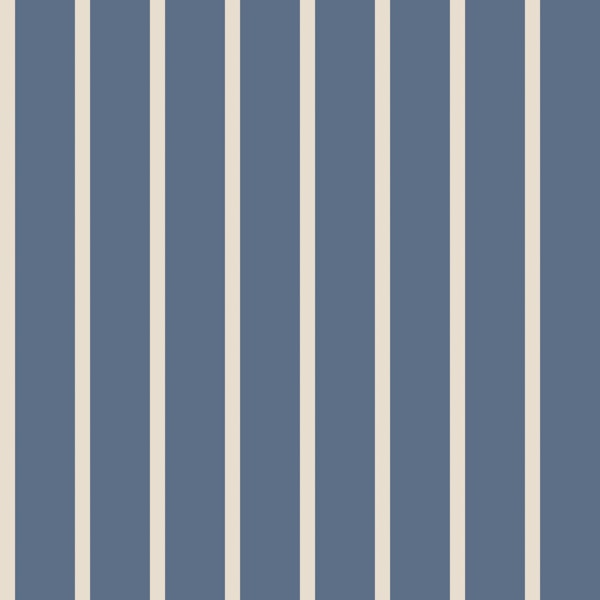 Classic Blue and Cream Stripes
