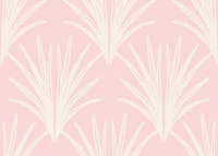 Blush Art Deco Palm Fans wallpaper