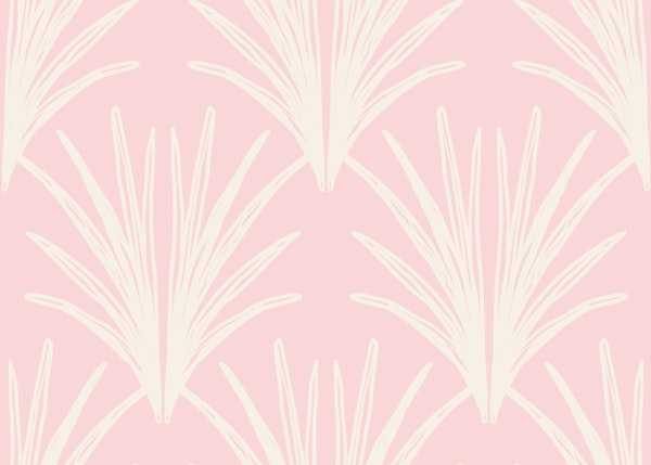 Blush Art Deco Palm Fans