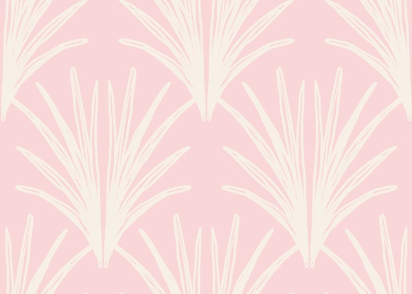 Soft Pink Tropical Leaves