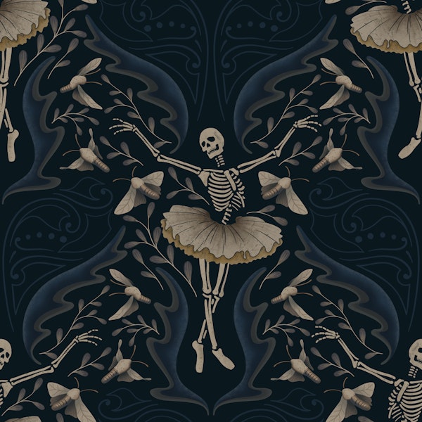 Skeleton Ballet Dancer Gothic Romantic Hallow