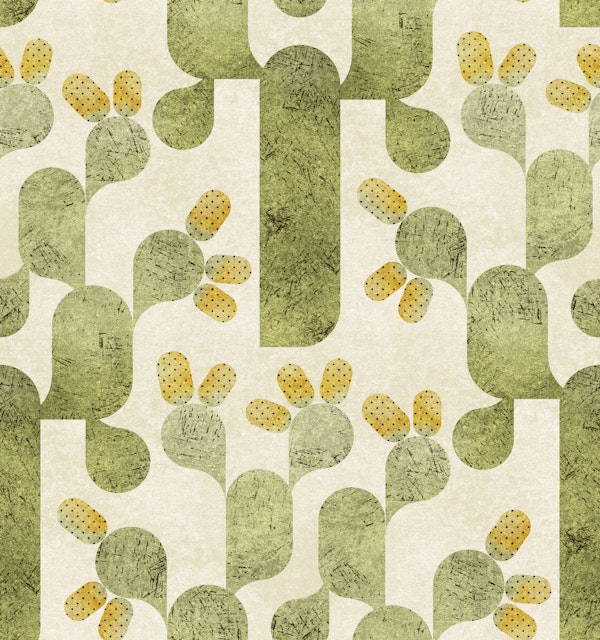 Geometric Desert Cactus - medium