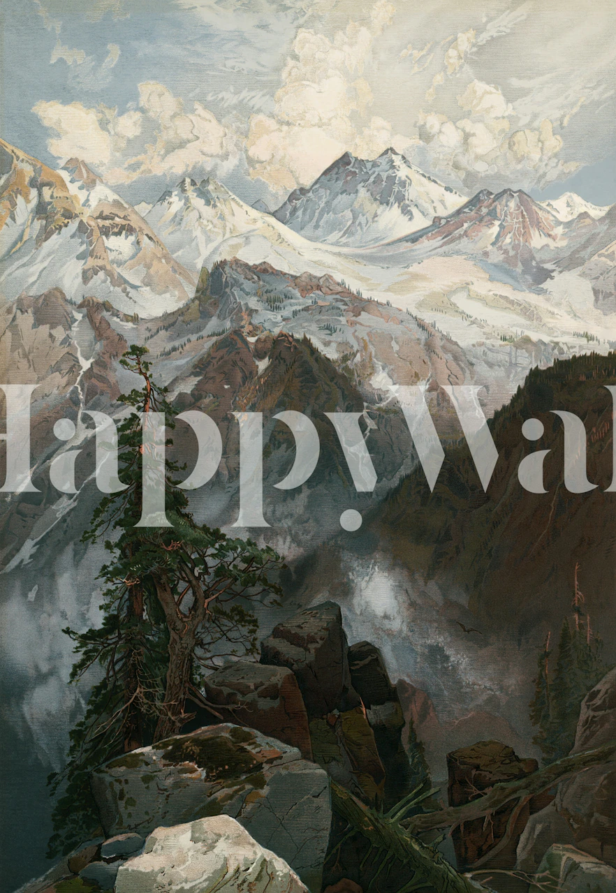 Scenic Mountain Majesty papel pintado