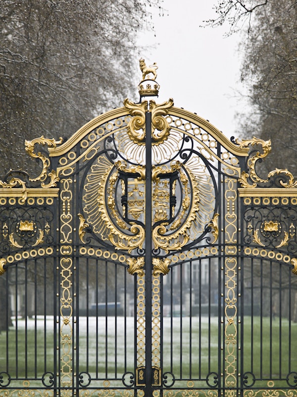 Ornate Golden Palace Gate