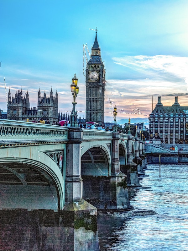 London Big Ben Sunset Skyline