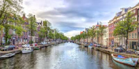Amsterdam Canal Cityscape wallpaper